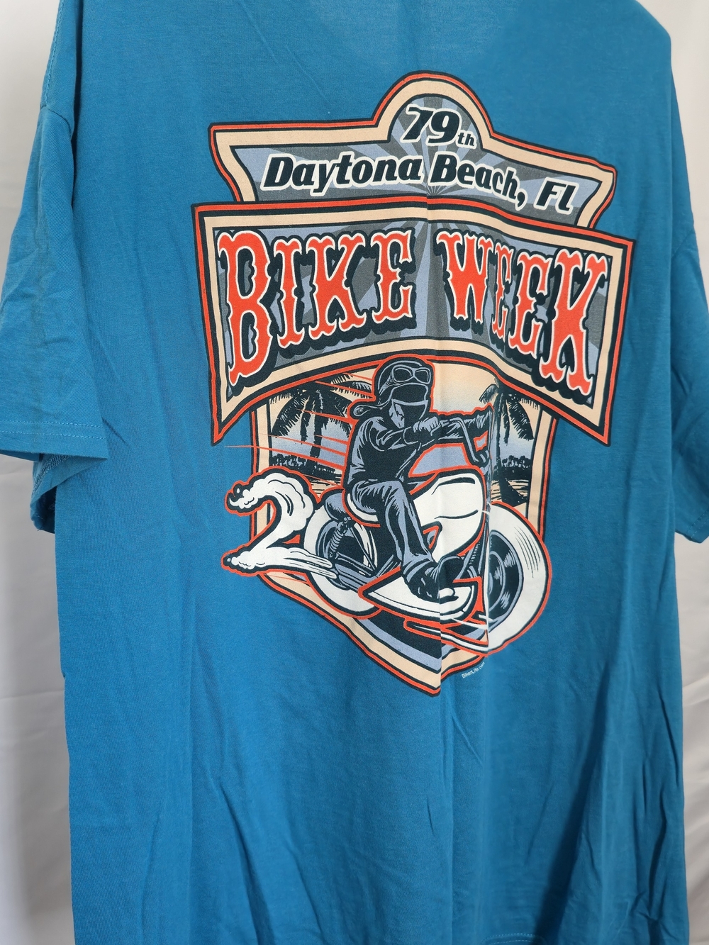 Fruit of the Loom Teal Daytona Bike Week Graphic Tee 2XL